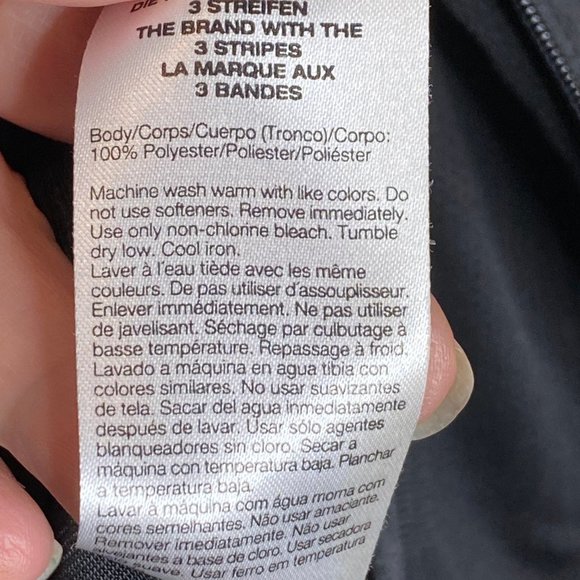 Adidas Black Zip Up Jacket Size S - Picture 10 of 13